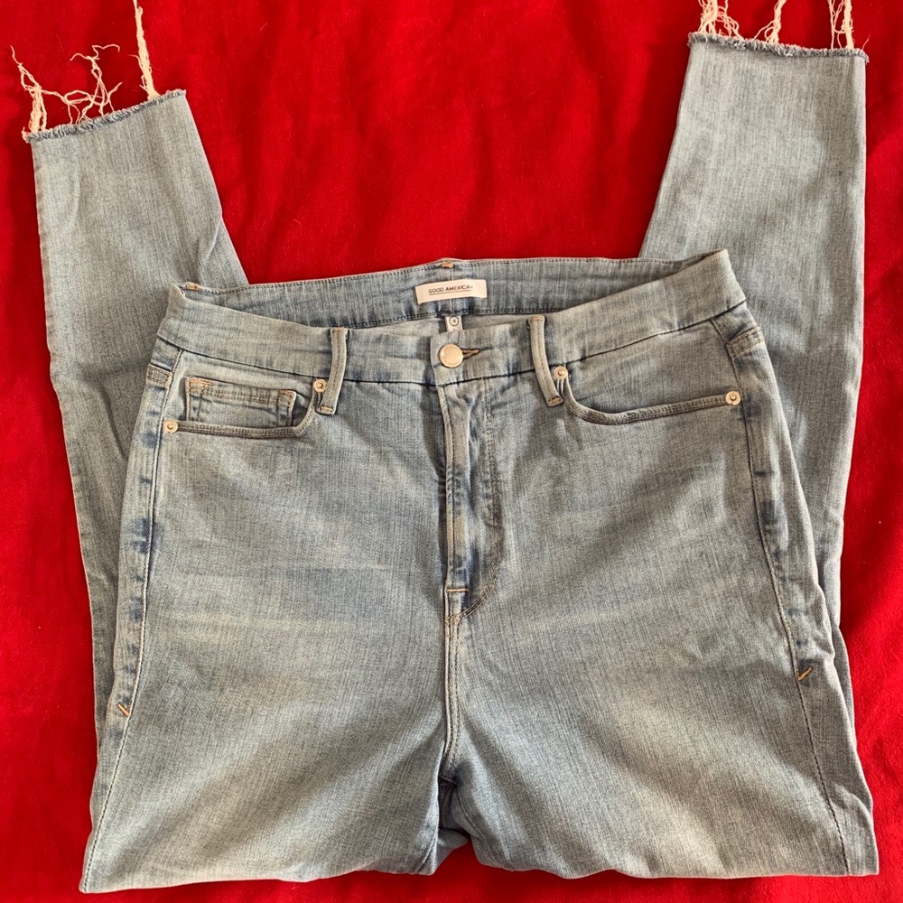 Good American High Waist Skinny Jeans BLUE 027